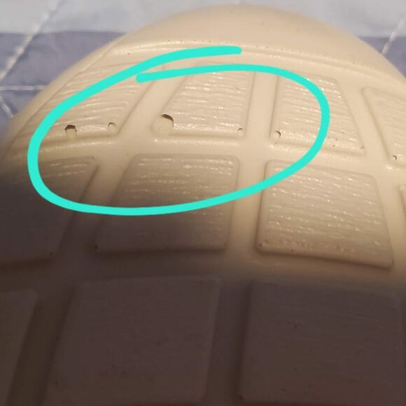 NEW NO BOX Hotter Precious Size 9 Beige Leather Laser Cut Ballet Bow Flats FLAWS - Picture 10 of 11